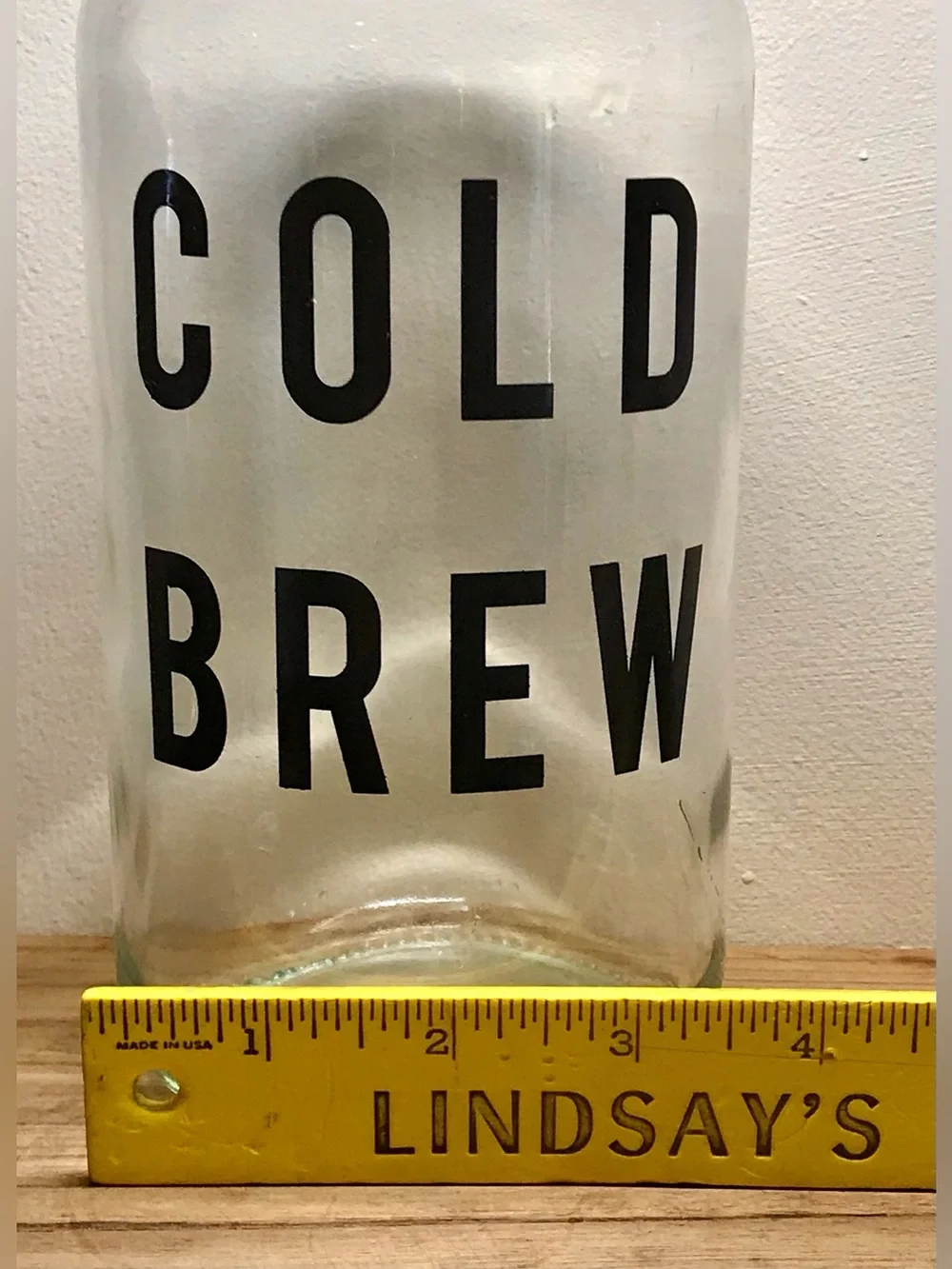 TARGET Cold Brew Labeled Med Glass Jug Reusable Container Twist Cap Lid